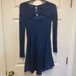 Material Girl Navy Lace Dress